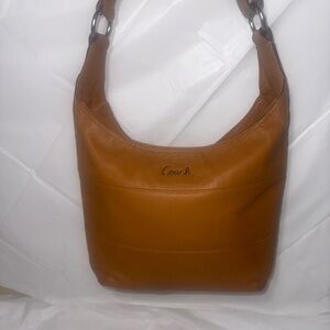Vintage Coach Cognac Leather Large Duffle
Saddle Messenger Bag F17116